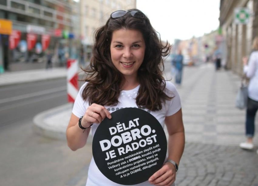 DOBRO.družka představuje dobrá trička pro neziskovky. Foto: L'ubica Martincová