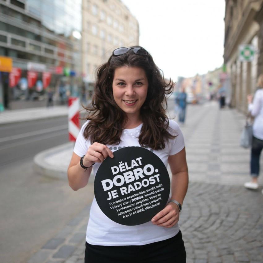 DOBRO.družka představuje dobrá trička pro neziskovky. Foto: L'ubica Martincová